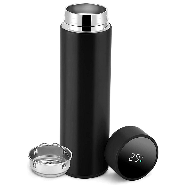 Thermos stainless steel water bottle digitalដបទឹករក្...